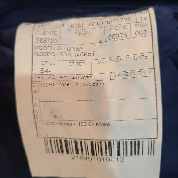 BOGLIOLI Navy Blue SOFT COTTON Unstructured Casual Jacket 3 Button (54IT) US 42 - Picture 8 of 12